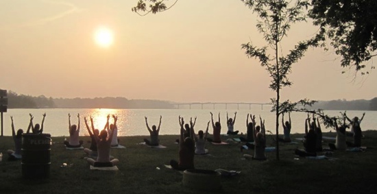 Free Sunset Yoga on the Severn – with a surprise!
