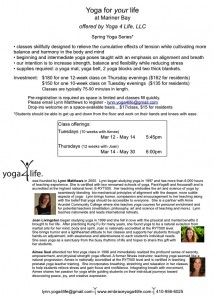 Yoga4Life Spring Series